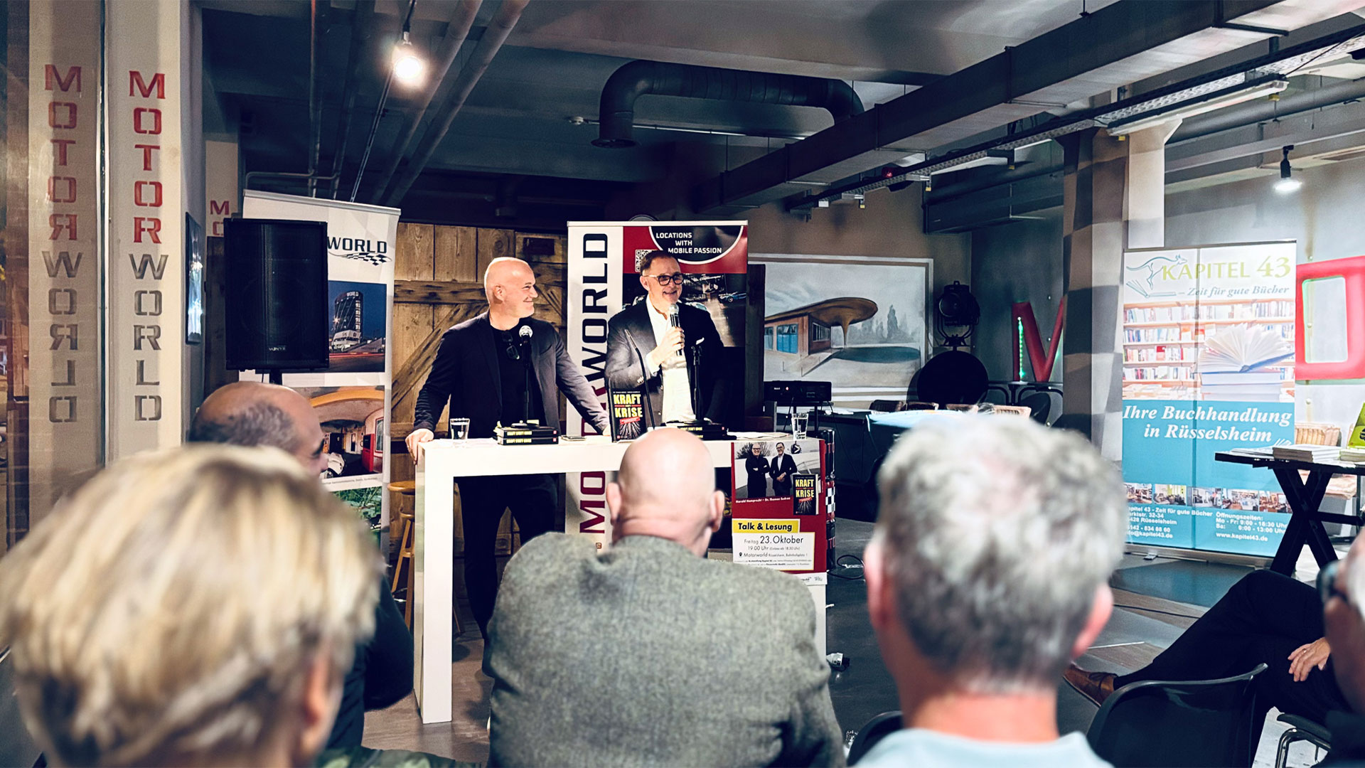 Buchpräsentation „Kraft statt Krise“ in der Motorworld