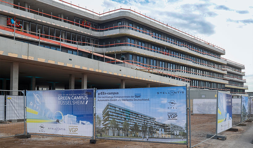 Bauschild GREEN CAMPUS