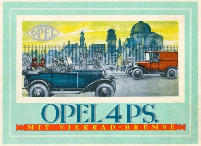 Vor 100 Jahren rollt der Opel Laubfrosch vom Band