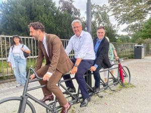 Felix Banaszak, Oberb&uuml;rgermeister Patrick Burghardt, B&uuml;rgermeister a.D. Dennis Grieser