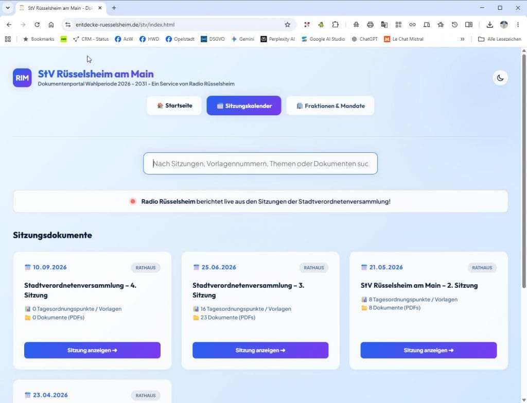 Demokratie mit „Röntgenblick": Wie das neue Online-Portal von Radio Rüsselsheim zur Arbeit der Stadtverordnetenversammlung